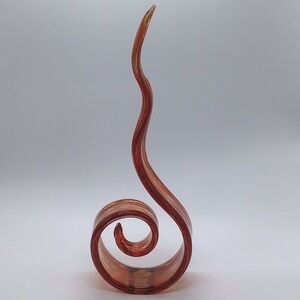 Art Glass Dancing Flame Sculpture Hand Blown